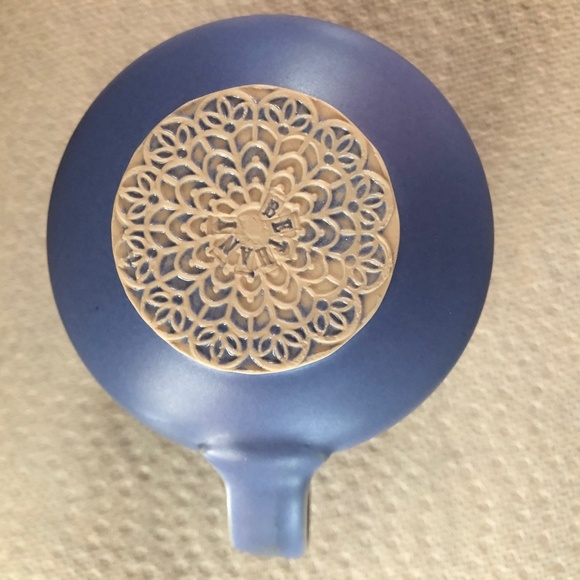 HANDMADE Coffee Mug Tea Cup Dipped Porcelain w/ Lace Mandala Base One-of-a-Kind - Picture 10 of 14